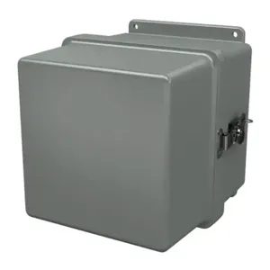 STAHLIN J8088SSH Enclosure, 8 x 8 x 8 Inch Size, Wall Mount, Fiberglass Reinforced Polyester, Gray | CV7LCR