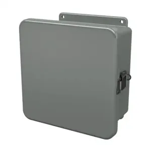 STAHLIN J808HPL Enclosure, 8 x 8 x 4 Inch Size, Wall Mount, Fiberglass Reinforced Polyester, Gray | CV7LCU