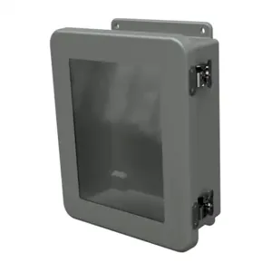 STAHLIN JW1008HLL Enclosure, 10 x 8 x 4 Inch Size, Wall Mount, Fiberglass Reinforced Polyester, Gray | CV7LCX