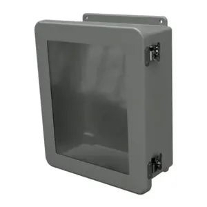 STAHLIN JW1210HLL Enclosure, 12 x 10 x 5 Inch Size, Wall Mount, Fiberglass Reinforced Polyester, Gray | CV7LCZ