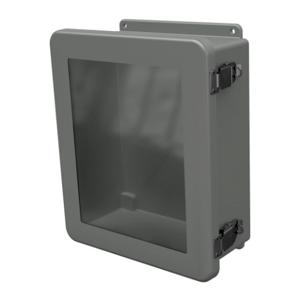 STAHLIN JW1210HPL Enclosure, 12 x 10 x 5 Inch Size, Wall Mount, Fiberglass Reinforced Polyester, Gray | CV7LDA