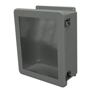 STAHLIN JW1412HLL Enclosure, 14 x 12 x 6 Inch Size, Wall Mount, Fiberglass Reinforced Polyester, Gray | CV7LDB