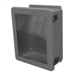 STAHLIN JW1412HPL Enclosure, 14 x 12 x 6 Inch Size, Wall Mount, Fiberglass Reinforced Polyester, Gray | CV7LDC