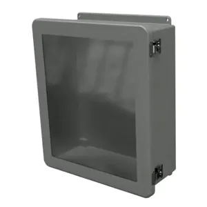 STAHLIN JW1614HLL Enclosure, 16 x 14 x 6 Inch Size, Wall Mount, Fiberglass Reinforced Polyester, Gray | CV7LDD