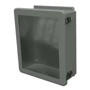 STAHLIN JW1614HPL Enclosure, 16 x 14 x 6 Inch Size, Wall Mount, Fiberglass Reinforced Polyester, Gray | CV7LDE