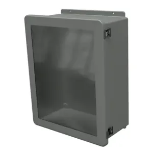 STAHLIN JW2016HLL Enclosure, 20 x 16 x 8 Inch Size, Wall Mount, Fiberglass Reinforced Polyester, Gray | CV7LDH