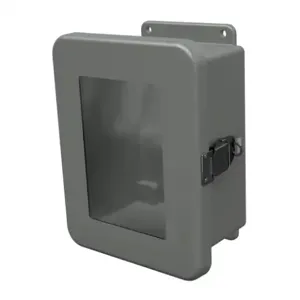 STAHLIN JW806HPL Enclosure, 8 x 6 x 4 Inch Size, Wall Mount, Fiberglass Reinforced Polyester, Gray | CV7LDM