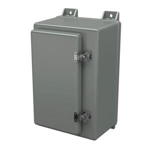 STAHLIN N16107HWT Enclosure, 16 x 10 x 7 Inch Size, Wall Mount, Fiberglass Reinforced Polyester, Gray | CV7LED