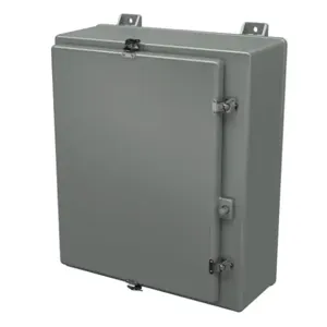 STAHLIN N24208HWT Enclosure, 24 x 20 x 8 Inch Size, Wall Mount, Fiberglass Reinforced Polyester, Gray | CV7LGA