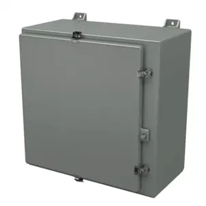 STAHLIN N242412HWT Enclosure, 24 x 24 x 12 Inch Size, Wall Mount, Fiberglass Reinforced Polyester, Gray | CV7LGD