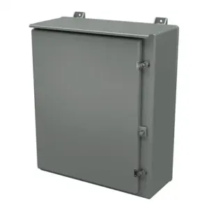 STAHLIN N302410RT Enclosure, 30 x 24 x 10 Inch Size, Wall Mount, Fiberglass Reinforced Polyester, Gray | CV7LGH