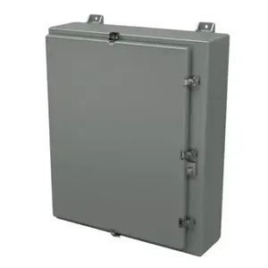 STAHLIN N30247HWT Enclosure, 30 x 24 x 8 Inch Size, Wall Mount, Fiberglass Reinforced Polyester, Gray | CV7LGK