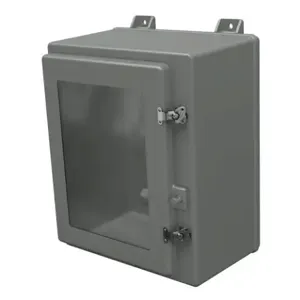 STAHLIN NW201610HWT Enclosure, 20 x 16 x 10 Inch Size, Wall Mount, Fiberglass Reinforced Polyester, Gray | CV7LGL