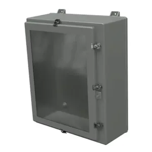 STAHLIN NW302410HWT Enclosure, 30 x 24 x 10 Inch Size, Wall Mount, Fiberglass Reinforced Polyester, Gray | CV7LGP