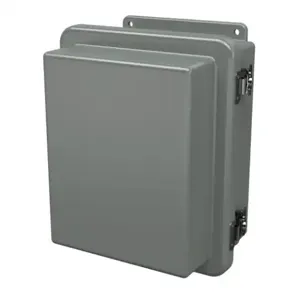 STAHLIN RJ1008HLL Enclosure, 10 x 8 x 6 Inch Size, Wall Mount, Fiberglass Reinforced Polyester, Gray | CV7LHB