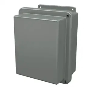 STAHLIN RJ1008HW Enclosure, 10 x 8 x 6 Inch Size, Wall Mount, Fiberglass Reinforced Polyester, Gray | CV7LHD