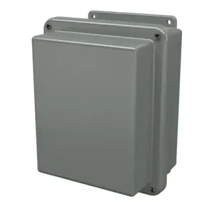 STAHLIN RJ1008W Enclosure, 10 x 8 x 6 Inch Size, Wall Mount, Fiberglass Reinforced Polyester, Gray | CV7LHE