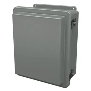 STAHLIN RJ1210HLL Enclosure, 12 x 10 x 6 Inch Size, Wall Mount, Fiberglass Reinforced Polyester, Gray | CV7LHF