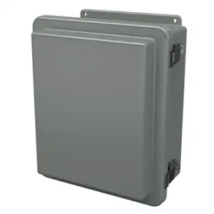 STAHLIN RJ1210HPL Enclosure, 12 x 10 x 6 Inch Size, Wall Mount, Fiberglass Reinforced Polyester, Gray | CV7LHG