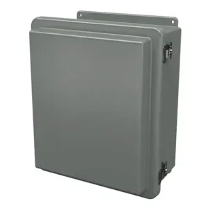 STAHLIN RJ1412HLL Enclosure, 14 x 12 x 7 Inch Size, Wall Mount, Fiberglass Reinforced Polyester, Gray | CV7LHJ