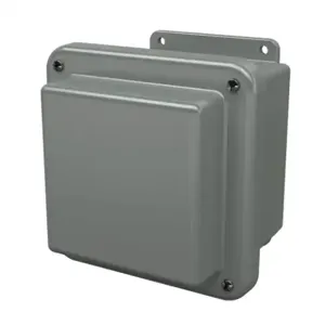 STAHLIN RJ606W Enclosure, 6 x 6 x 6 Inch Size, Wall Mount, Fiberglass Reinforced Polyester, Gray | CV7LJB