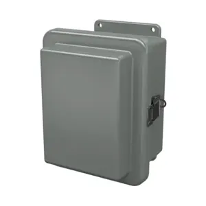 STAHLIN RJ806HPL Enclosure, 8 x 6 x 6 Inch Size, Wall Mount, Fiberglass Reinforced Polyester, Gray | CV7LJD