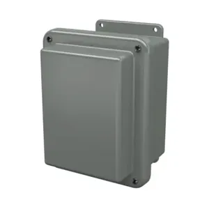 STAHLIN RJ806W Enclosure, 8 x 6 x 6 Inch Size, Wall Mount, Fiberglass Reinforced Polyester, Gray | CV7LJF