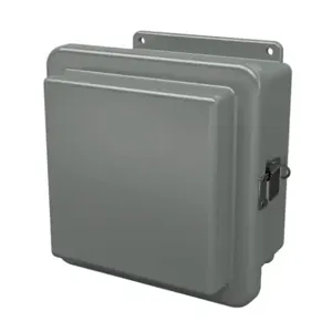 STAHLIN RJ808HPL Enclosure, 8 x 8 x 6 Inch Size, Wall Mount, Fiberglass Reinforced Polyester, Gray | CV7LJG