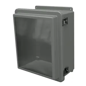 STAHLIN RJW1412HLL Enclosure, 14 x 12 x 7 Inch Size, Wall Mount, Fiberglass Reinforced Polyester, Gray | CV7LJK