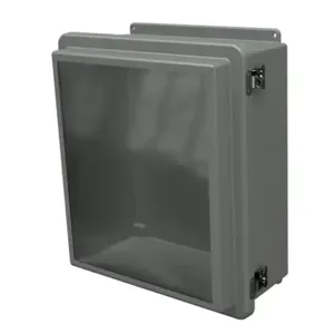 STAHLIN RJW1614HLL Enclosure, 16 x 14 x 7 Inch Size, Wall Mount, Fiberglass Reinforced Polyester, Gray | CV7LJM