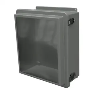 STAHLIN RJW1614HPL Enclosure, 16 x 14 x 7 Inch Size, Wall Mount, Fiberglass Reinforced Polyester, Gray | CV7LJN