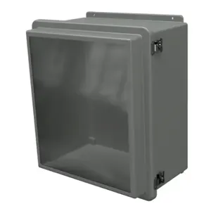 STAHLIN RJW1816HLL Enclosure, 18 x 16 x 10 Inch Size, Wall Mount, Fiberglass Reinforced Polyester, Gray | CV7LJP