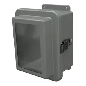 STAHLIN RJW806HPL Enclosure, 8 x 6 x 6 Inch Size, Wall Mount, Fiberglass Reinforced Polyester, Gray | CV7LJT