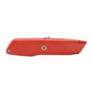 STANLEY 10-189C Safety Knife, 6 Inch Length, Steel Rounded Tip, Textured, Aluminum, Orange | CU4JXA 3Q021