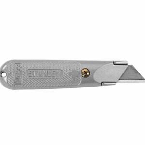 STANLEY 10-209 Utility Knife, 5 1/2 Inch Overall Length, Steel, Metal, 3 Blades Included, Steel Tip | CU4HHE 4A804