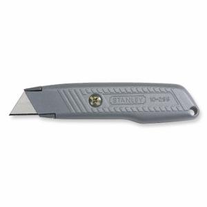 STANLEY 10-299 Utility Knife, 5 1/2 Inch Overall Length, Metal, Gray | CU4JRE 5C947