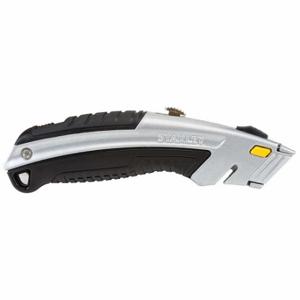 STANLEY 10-788 Utility Knife, 6 1/2 Inch Overall Length, Steel Std Tip, Rubberized, Metal, Black/Gray | CU4JVJ 5TG43