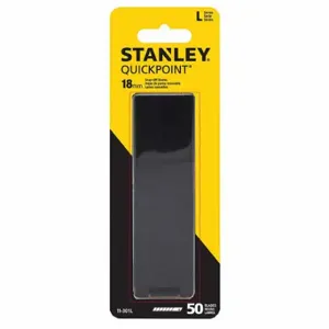 STANLEY 11-301L Snap-Off Blade, 4 1/4 Inch Blade Length, 11/16 Inch Blade Width, 0.02 Inch Blade Thickness | CU4HGQ 1UK37