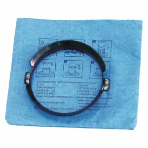 STANLEY 20-1100 Blue Cloth Reusable Filter, w/Clamp Ring | CU4KBD 50MR38