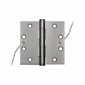 STANLEY 839258 Electrified Hinge, Steel, Full Mortise, Satin Stainless Steel, 75 Lb Load Capacity | CU4HLE 52HL12