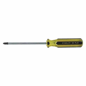 STANLEY 64-103-A General Purpose Phillips Screwdriver, #3 Tip Size, 6 Inch Overall Length | CU4JTK 53JT20