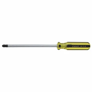 STANLEY 64-104-A Screwdriver, #4 Tip Size, 13 3/4 Inch Length, 8 Inch Shank Length, Ergonomic Grip | CU4JTQ 437H93