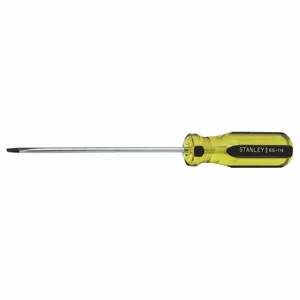 STANLEY 66-114-A General Purpose Cabinet Slotted Screwdriver, 1/8 Inch Tip Size, 6 1/2 Inch Overall Length | CU4JWD 53JT13