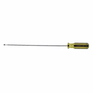 STANLEY 66-116-A General Purpose Cabinet Slotted Screwdriver, 1/8 Inch Tip Size, 8 1/2 Inch Overall Length | CU4JWE 53JT14