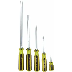 STANLEY 66-150-A Slotted/Square Screwdriver Set, Acetate, No. of Pieces 5 | CD2LTL 53JT25