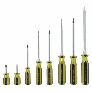 STANLEY 66-158-A Magnetized Tip Screwdriver Set, 8 Pieces, Phillips/Slotted Tip, Molded Grip | CU4JWC 53JT23