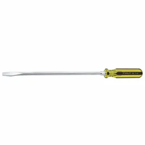 STANLEY 66-162-A General Purpose Slotted Screwdriver, 3/8 Inch Tip Size, 17 1/4 Inch Overall Length | CU4JWU 53JT05