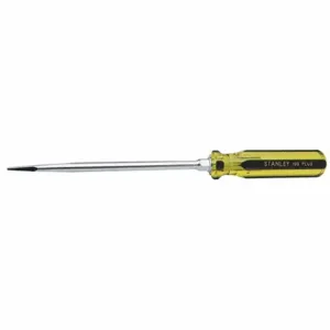 STANLEY 66-168-A General Purpose Slotted Screwdriver, 3/8 Inch Tip Size, 13 1/4 Inch Overall Length | CU4JWP 53JT06