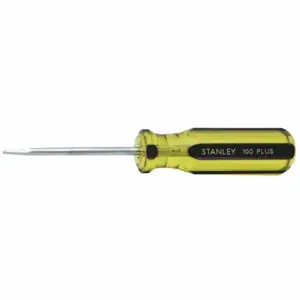 STANLEY 66-183-A General Purpose Slotted Screwdriver, 3/16 Inch Tip Size, 6 3/4 Inch Overall Length | CU4JWN 437H94