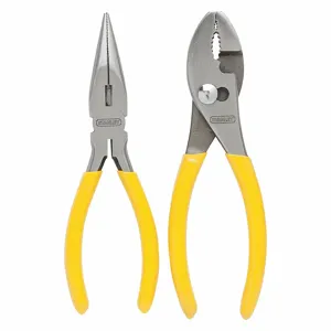 STANLEY 84-212 Pliers Set, 2 Pliers, Deluxe Cushion Grip, Manual, 2 To 5 Pliers Range | CU4JUK 10D214